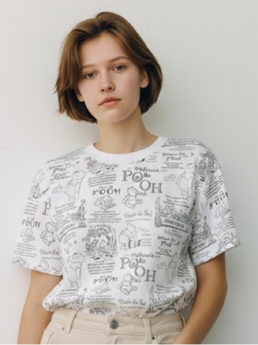 UNIQLO & DISNEY Magic For All Timeless Tee M 23” p2p Winnie The Pooh EUC